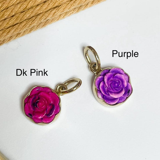 Colorful Resin Rose Charm - Alchemia