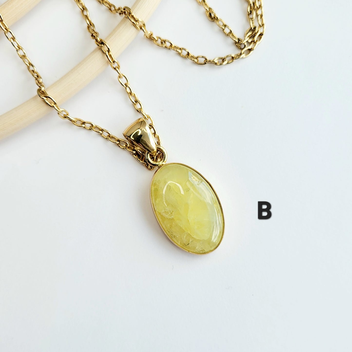 Australian Prehnite Pendant - Alchemia