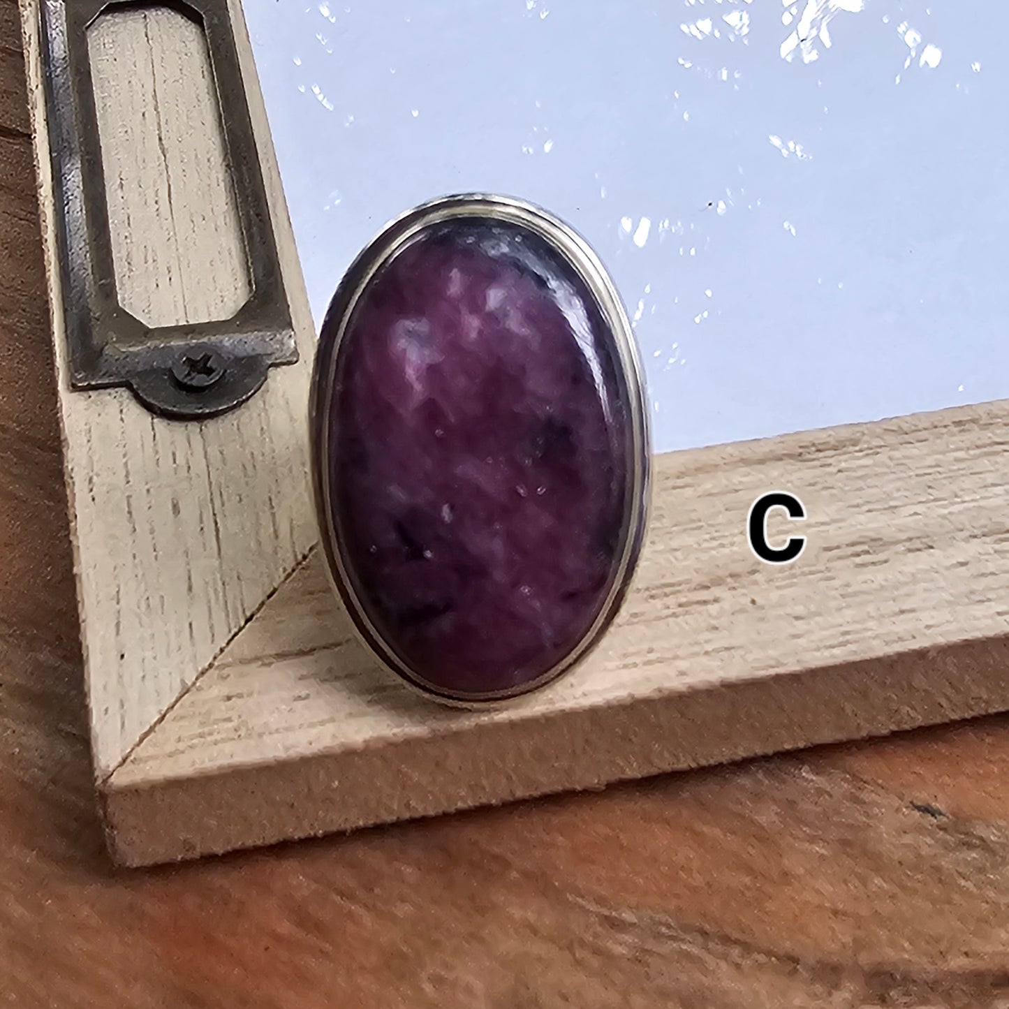 Ruby Zoiste Ring - Solid Sterling Silver