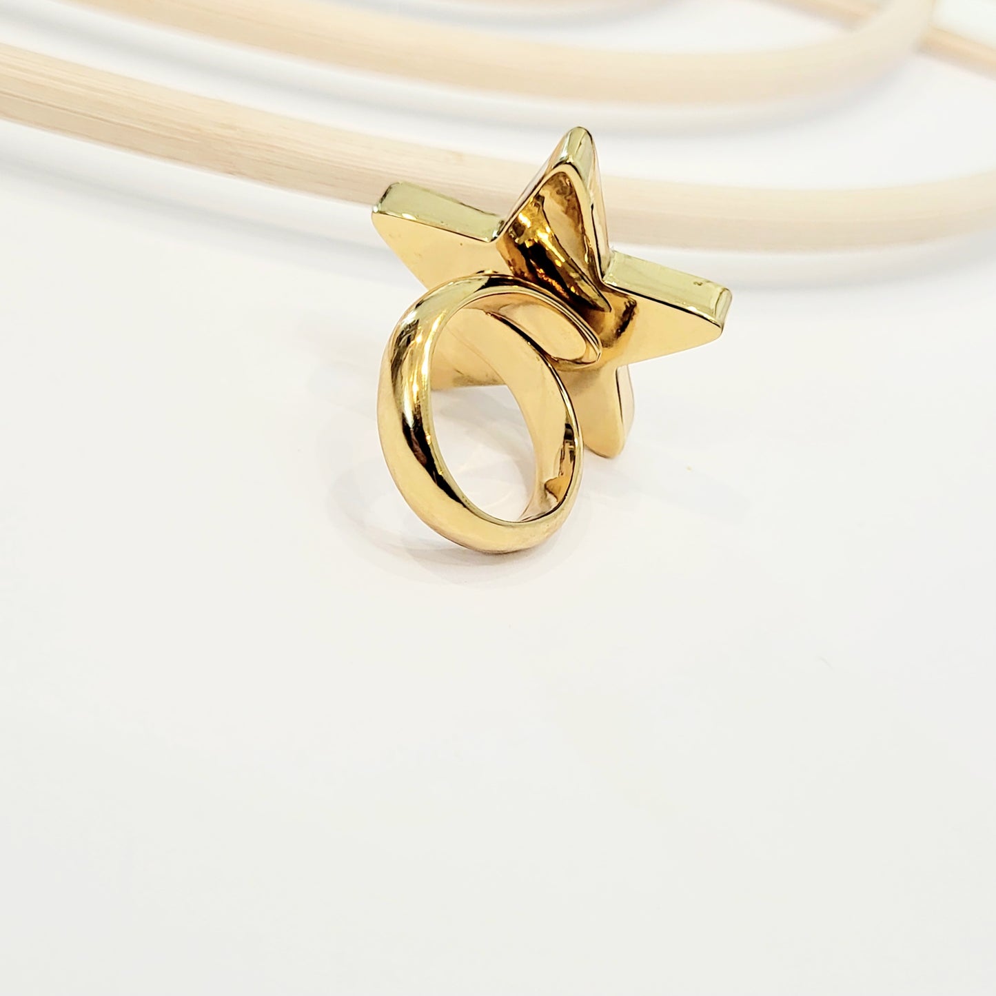 Chalcedony Star Ring - Alchemia