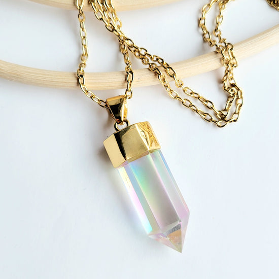 Load image into Gallery viewer, Clear Quartz Point Pendant - Alchemia
