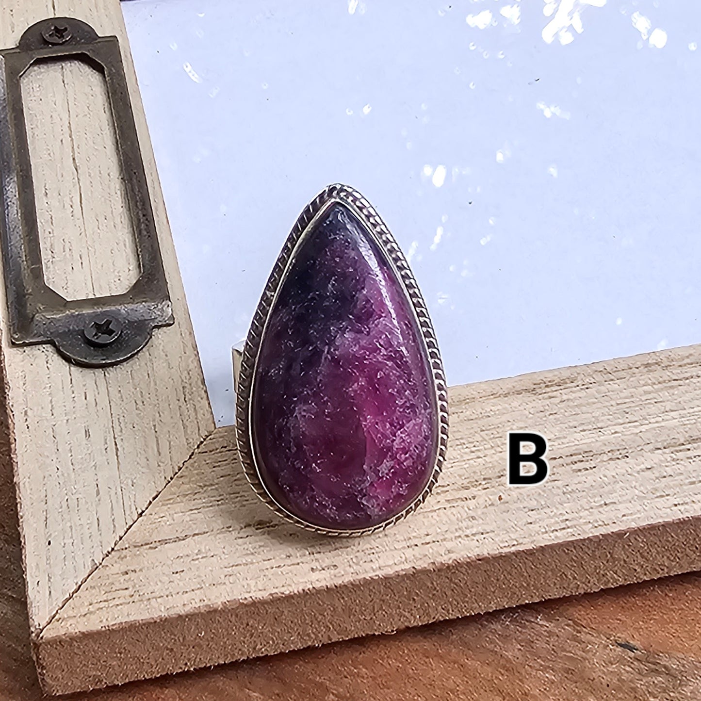 Ruby Zoiste Ring - Solid Sterling Silver