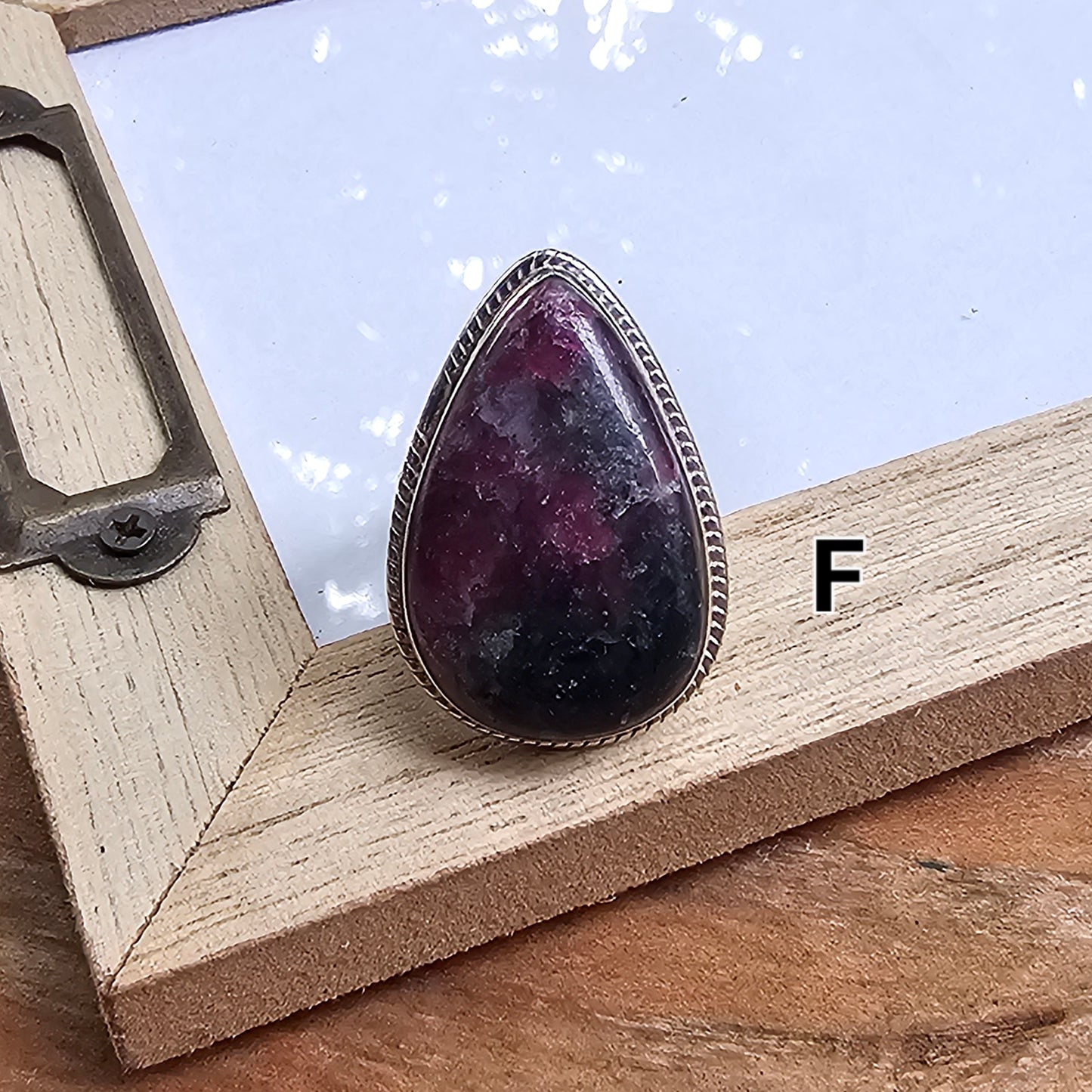 Ruby Zoiste Ring - Solid Sterling Silver
