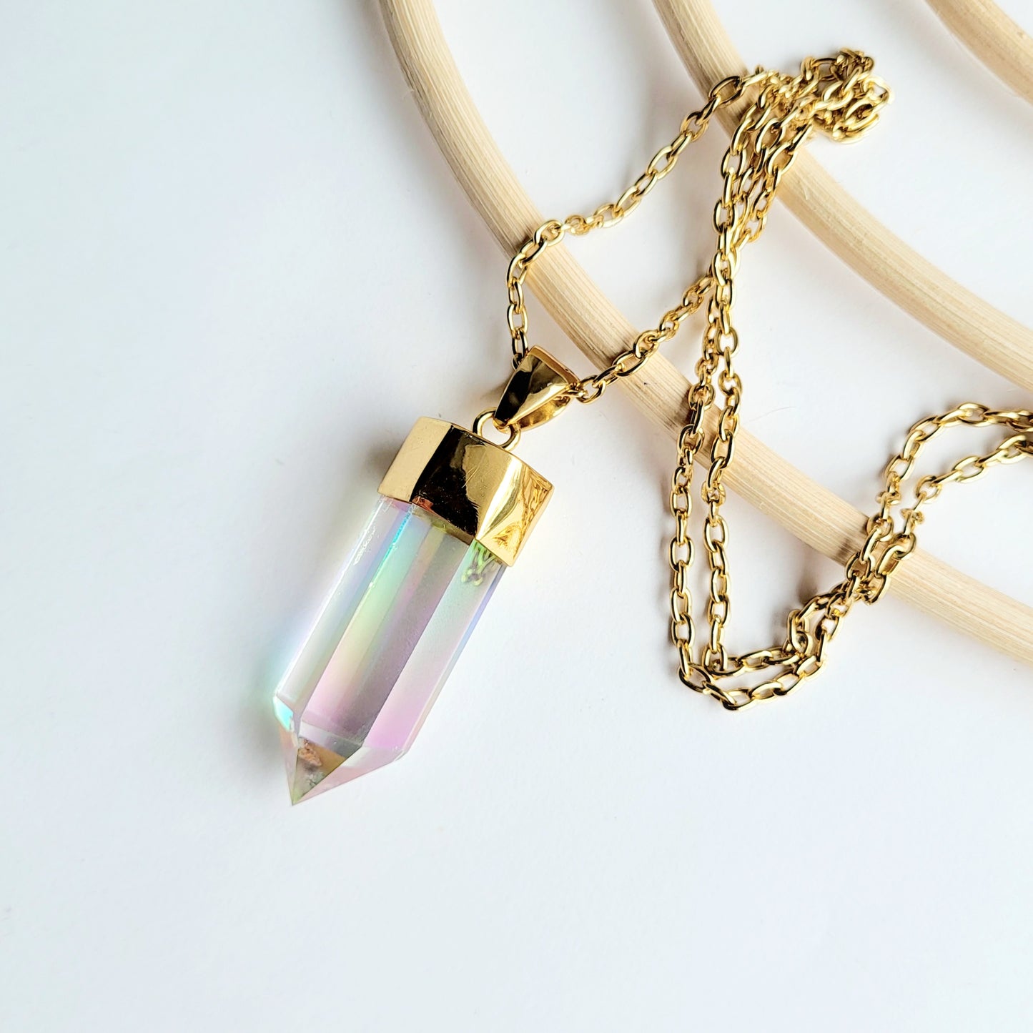 Clear Quartz Point Pendant - Alchemia
