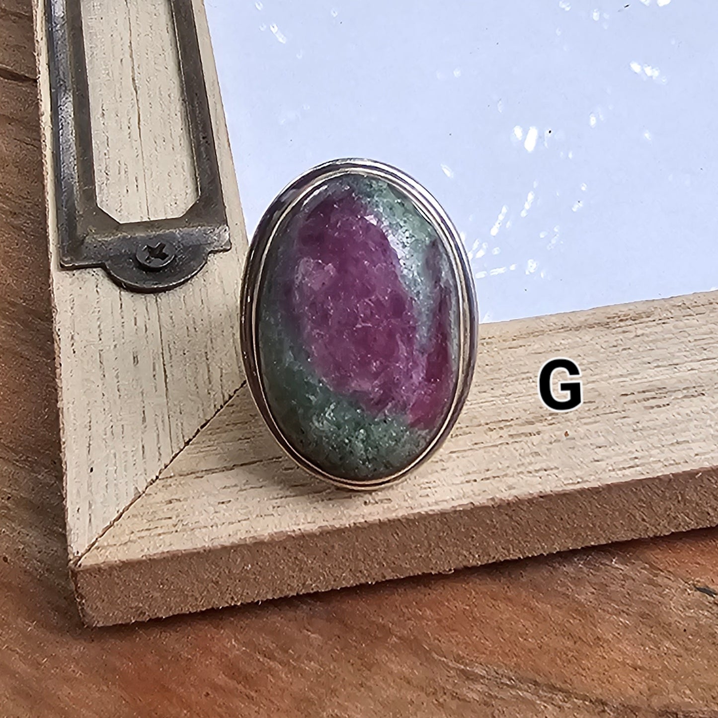 Ruby Zoiste Ring - Solid Sterling Silver