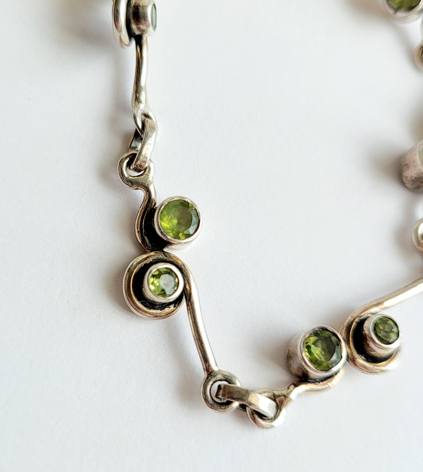 Multi Stone Bracelet - Solid Sterling Silver