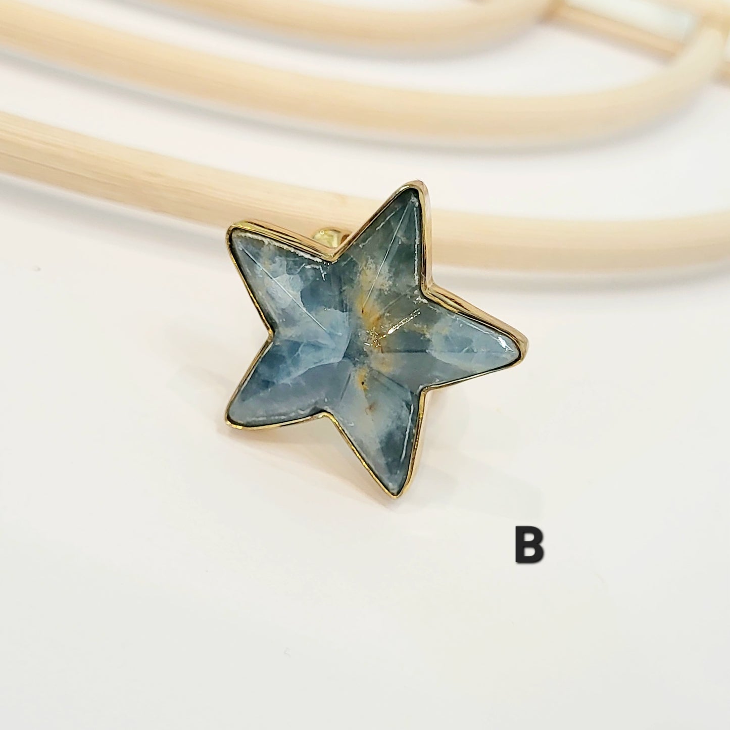 Chalcedony Star Ring - Alchemia