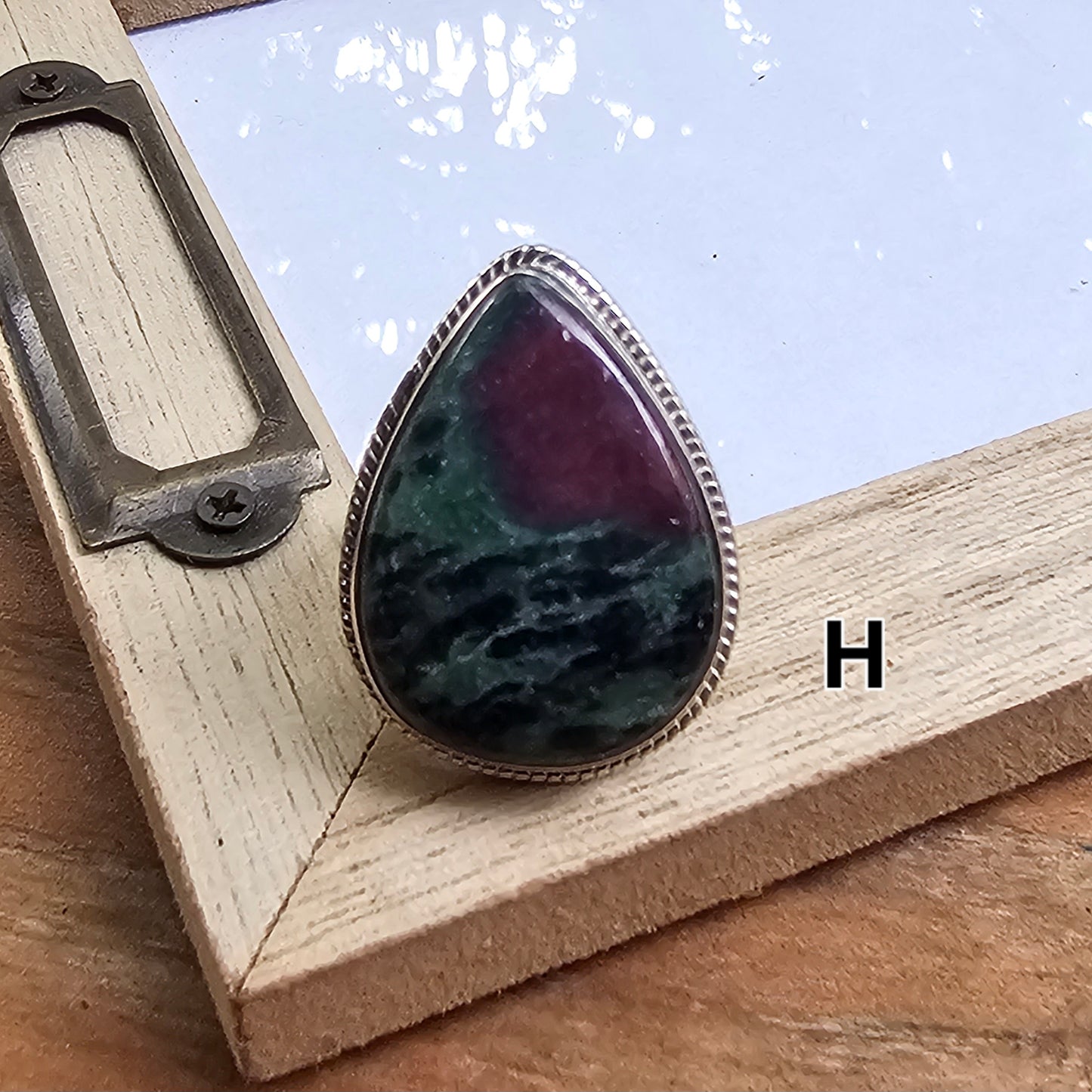 Ruby Zoiste Ring - Solid Sterling Silver