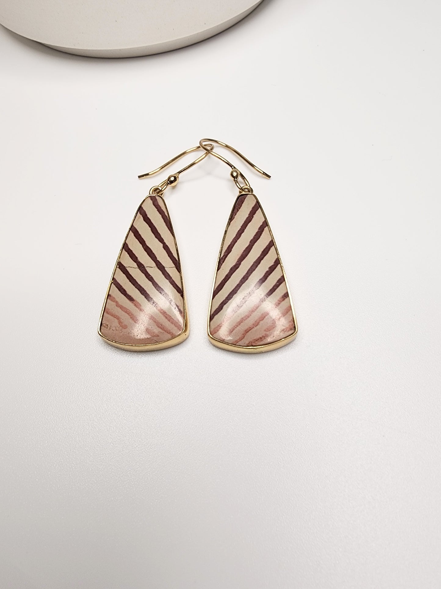 Zebra Jasper Dangle Earrings - Alchemia