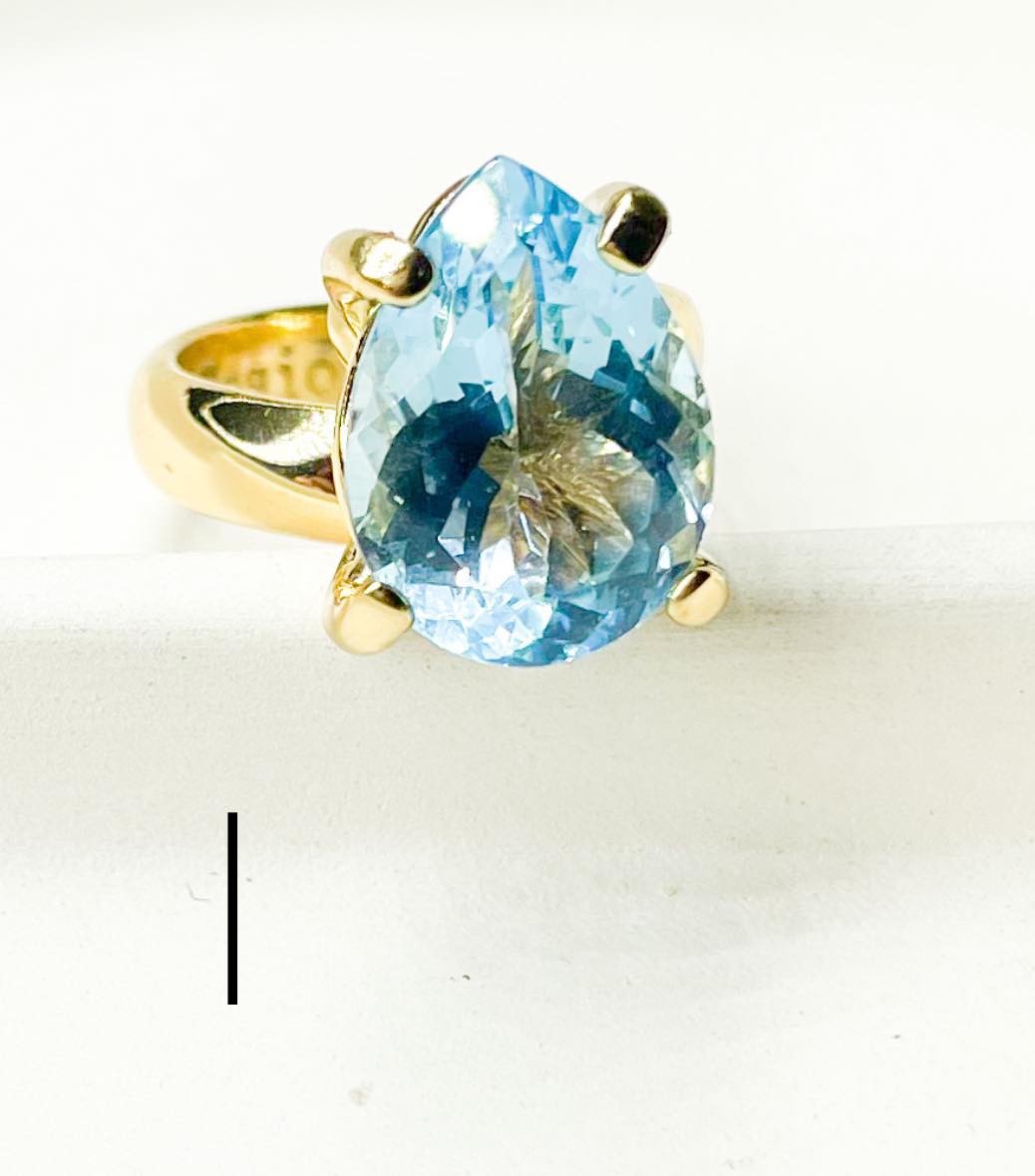 Blue Topaz Prong Rings - Alchemia