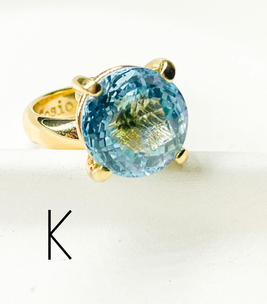 Blue Topaz Prong Rings - Alchemia