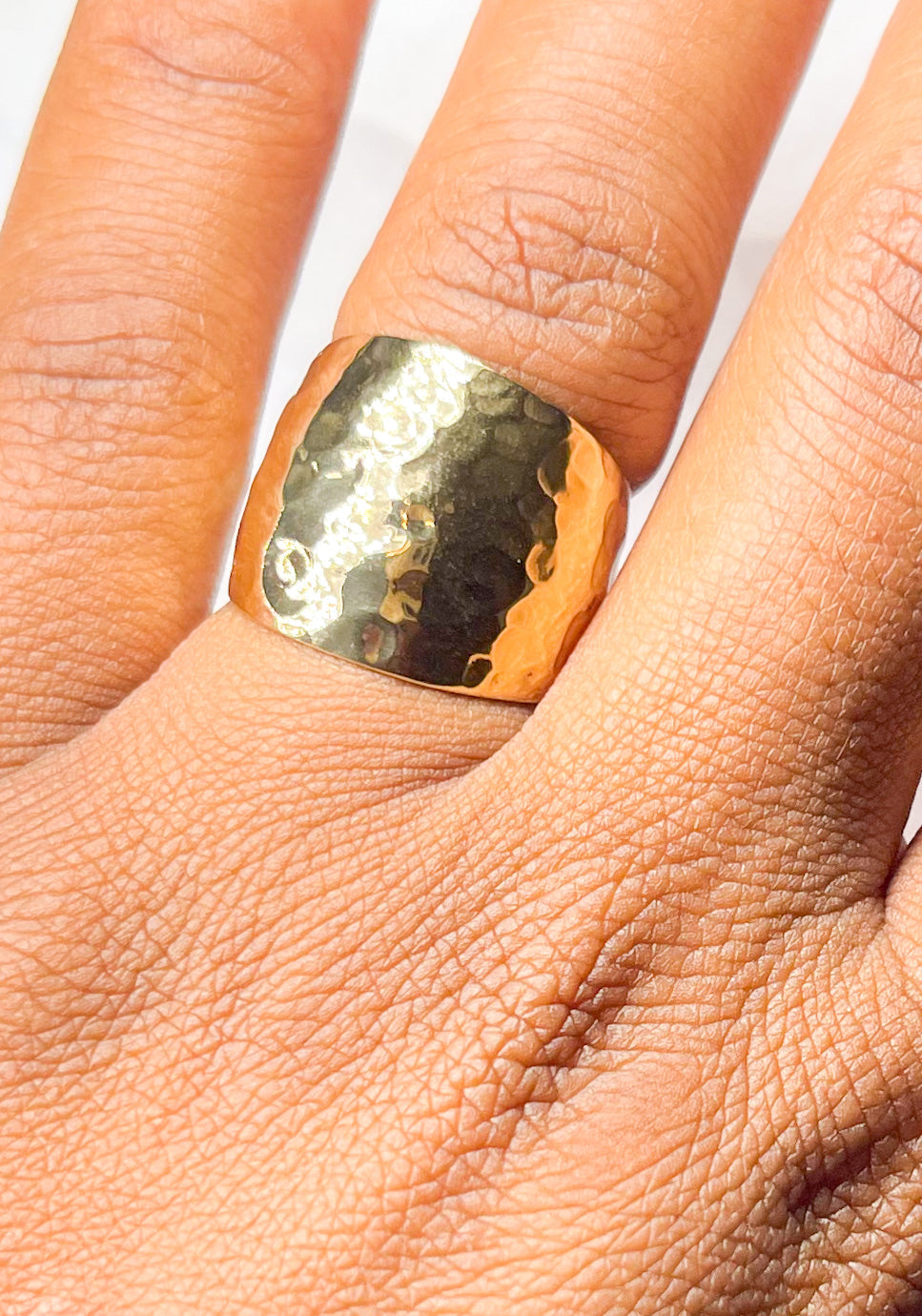 Hammer Bubble Band Ring - Alchemia