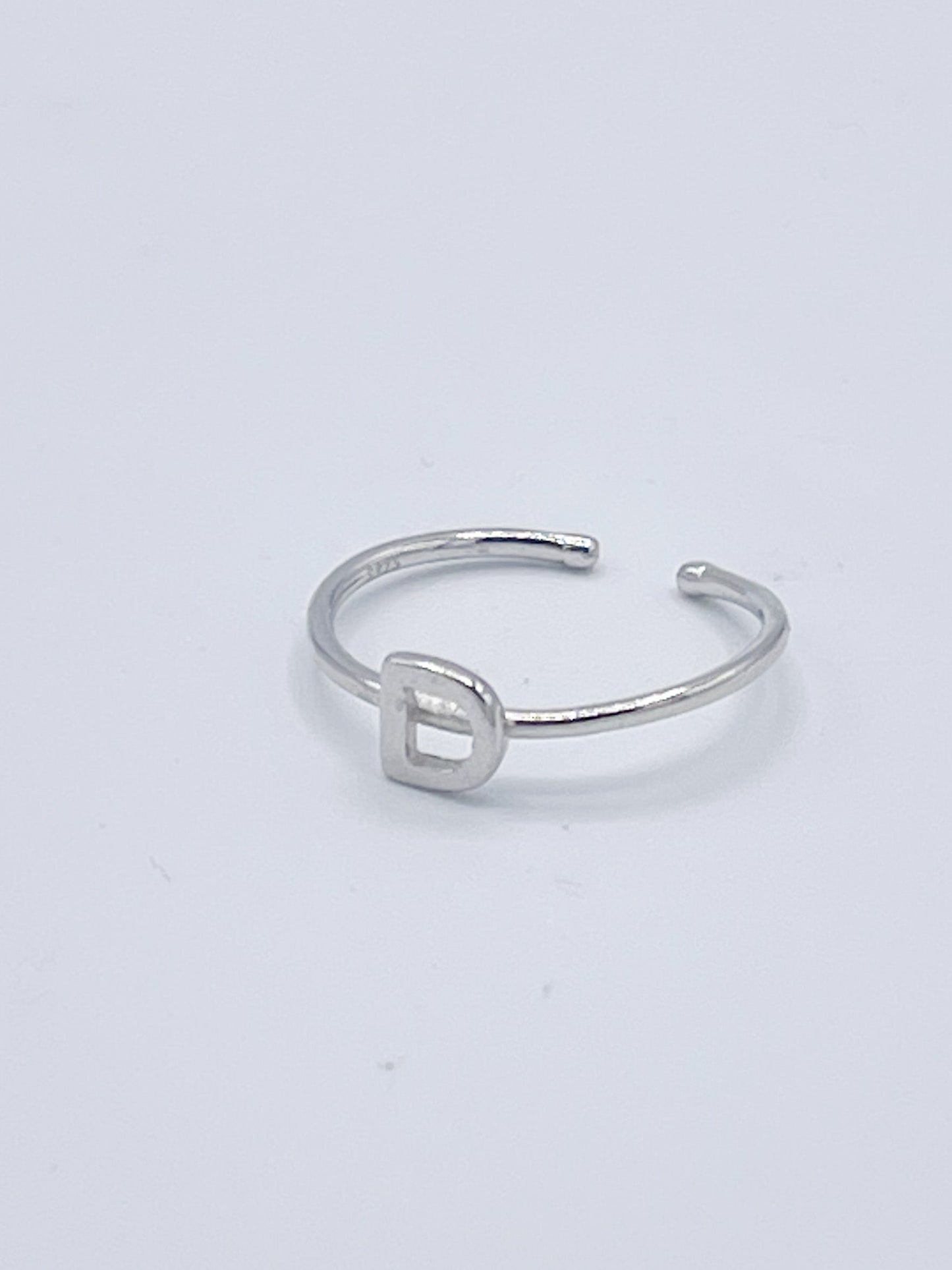 Dainty Initials Rings - Solid Sterling Silver