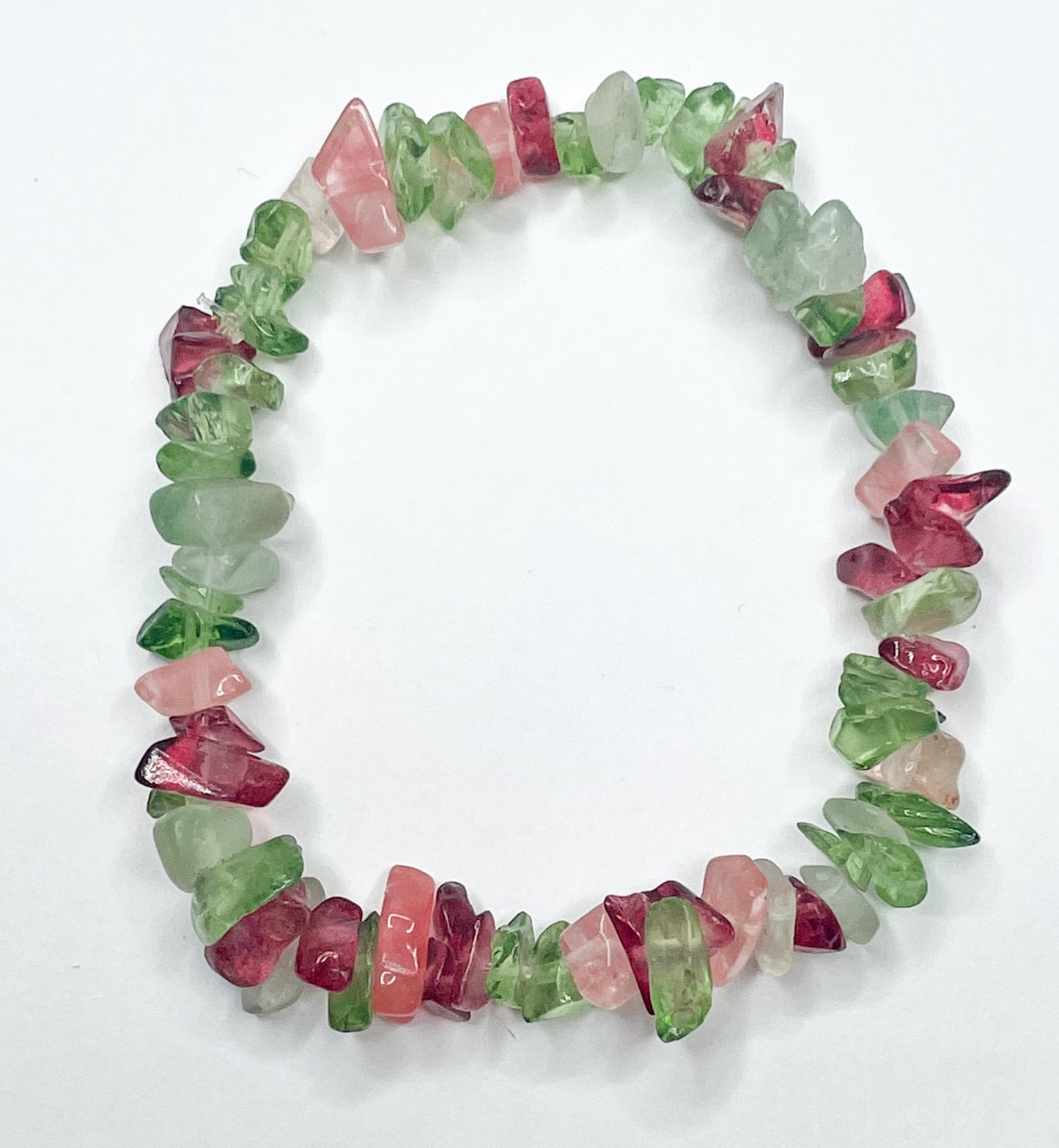 Load image into Gallery viewer, Watermelon Quartz - Stretch Bracelet

