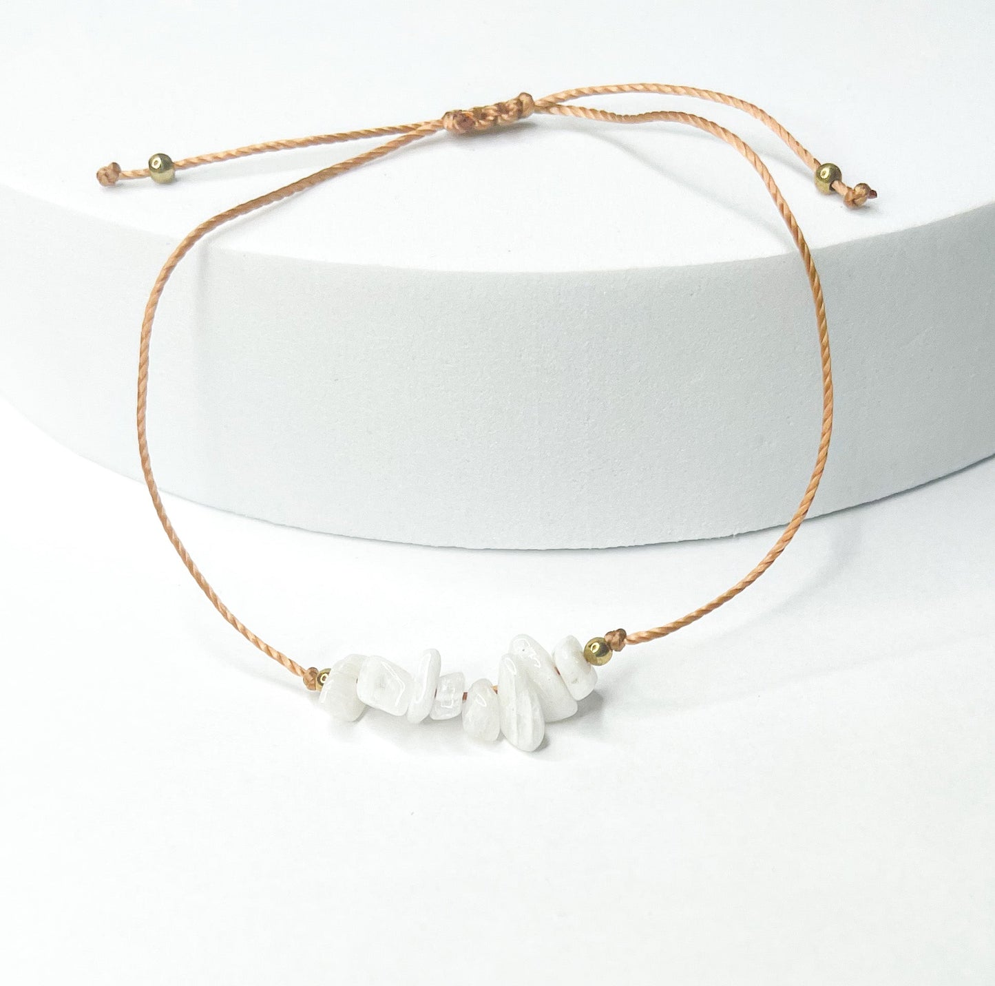 Moonstone Bolo Bracelet-Natural Bolo