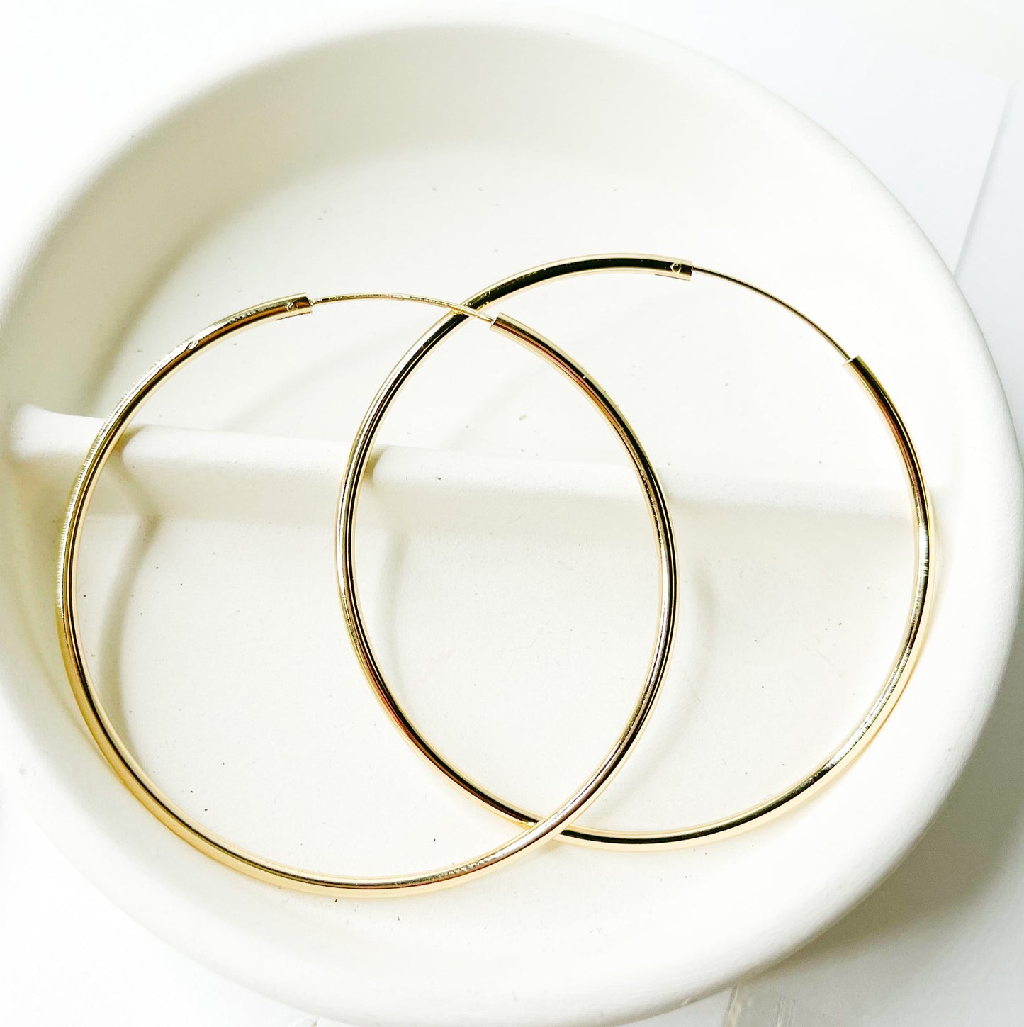 Infinity Hoops - 18k Gold Filled