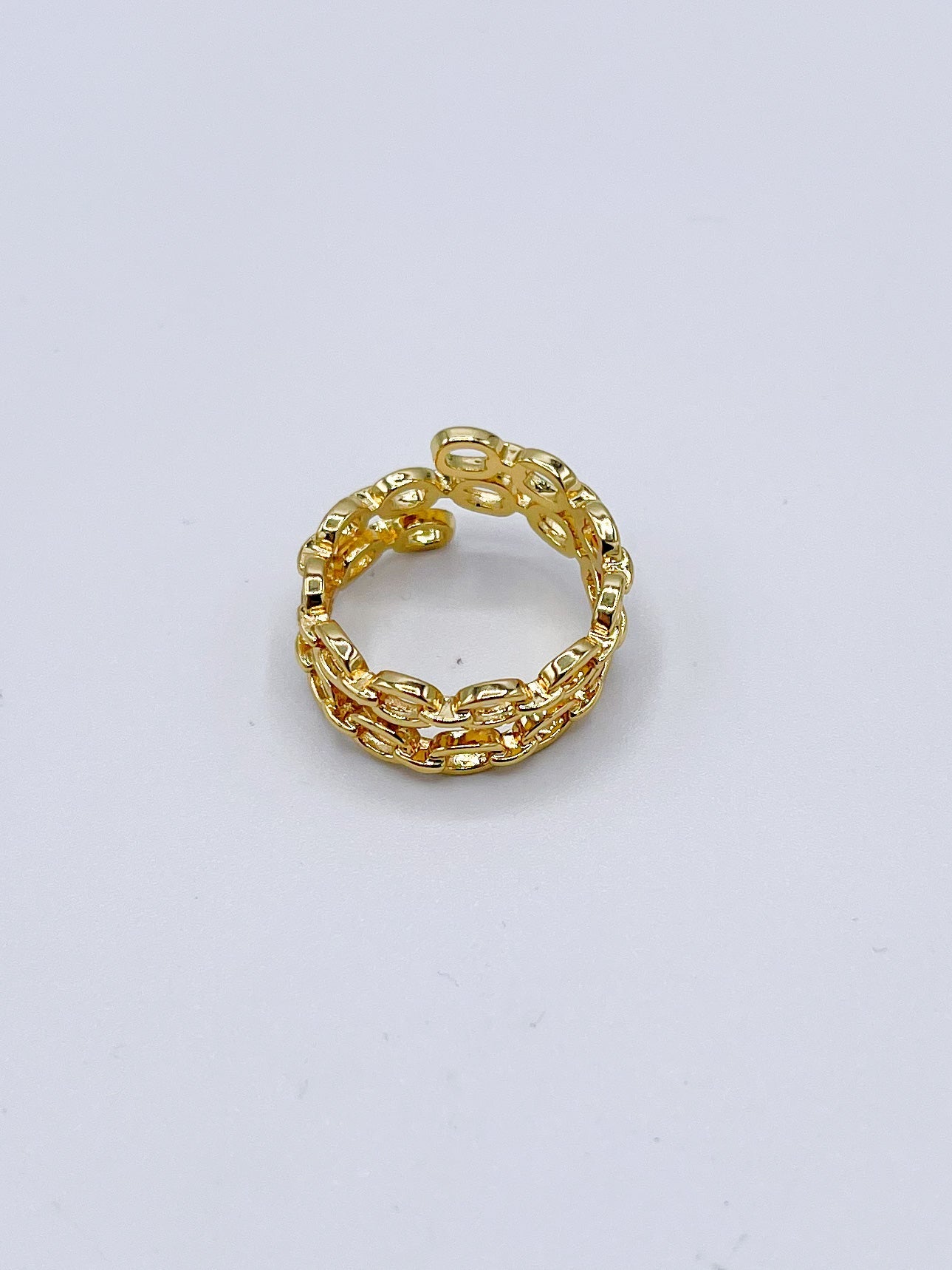 Double Link Wrap Ring-18k Gold Filled