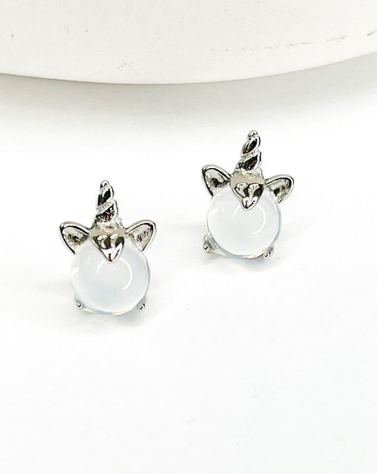 Load image into Gallery viewer, Unicorn Rainbow Studs-Solid Sterling Silver

