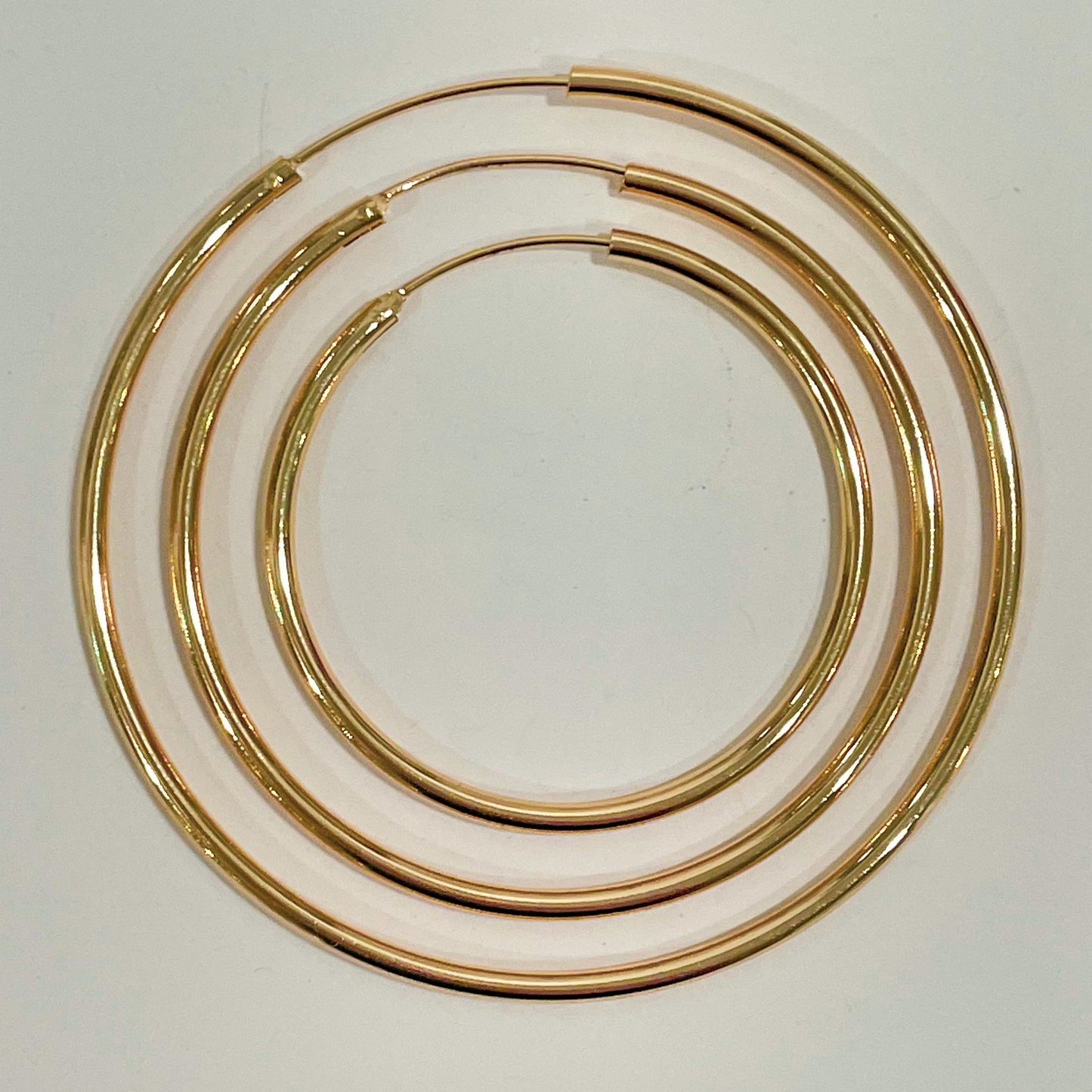 Infinity Hoops - 18k Gold Filled