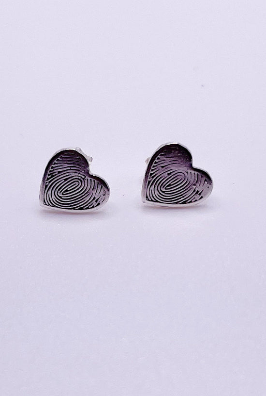 Kids Dainty Studs Solid Sterling Silver - Solid Heart