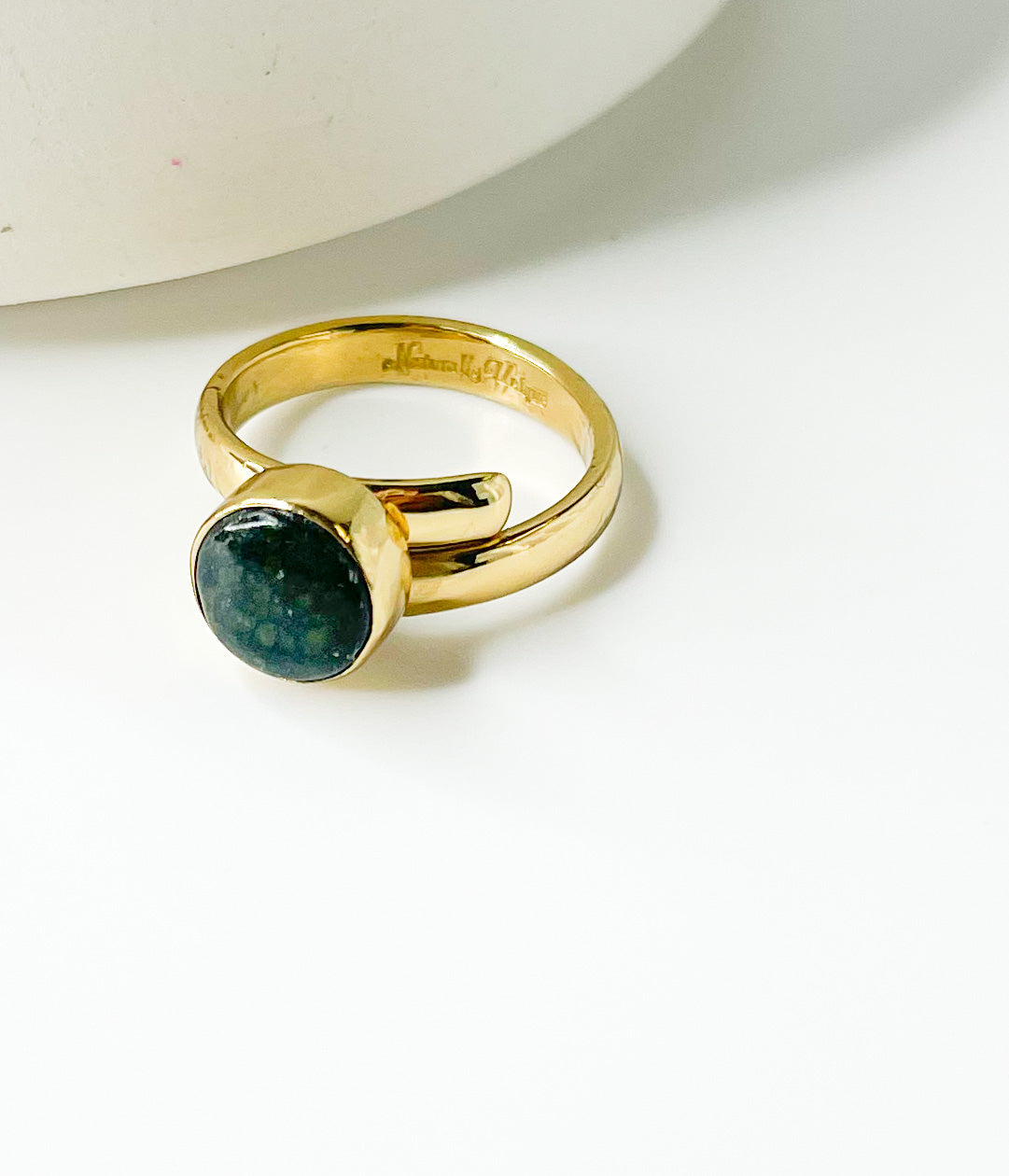 Jade Dainty Polka Dot Adjustable Ring-Alchemia