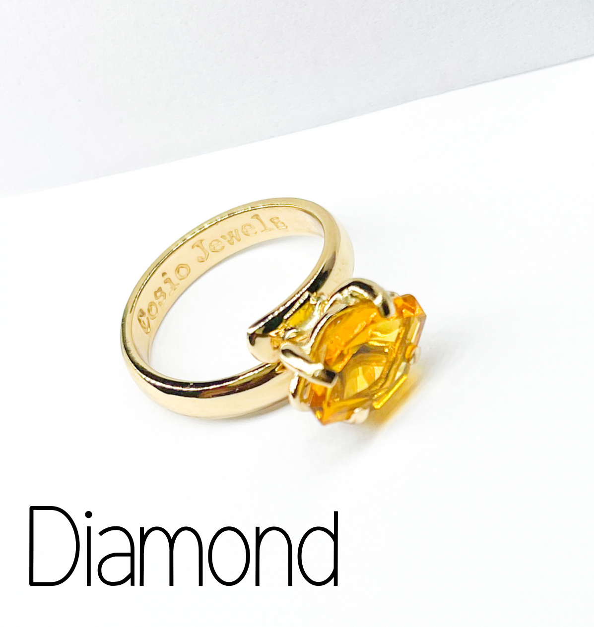 Orange CZ Dainty Ring - Alchemia