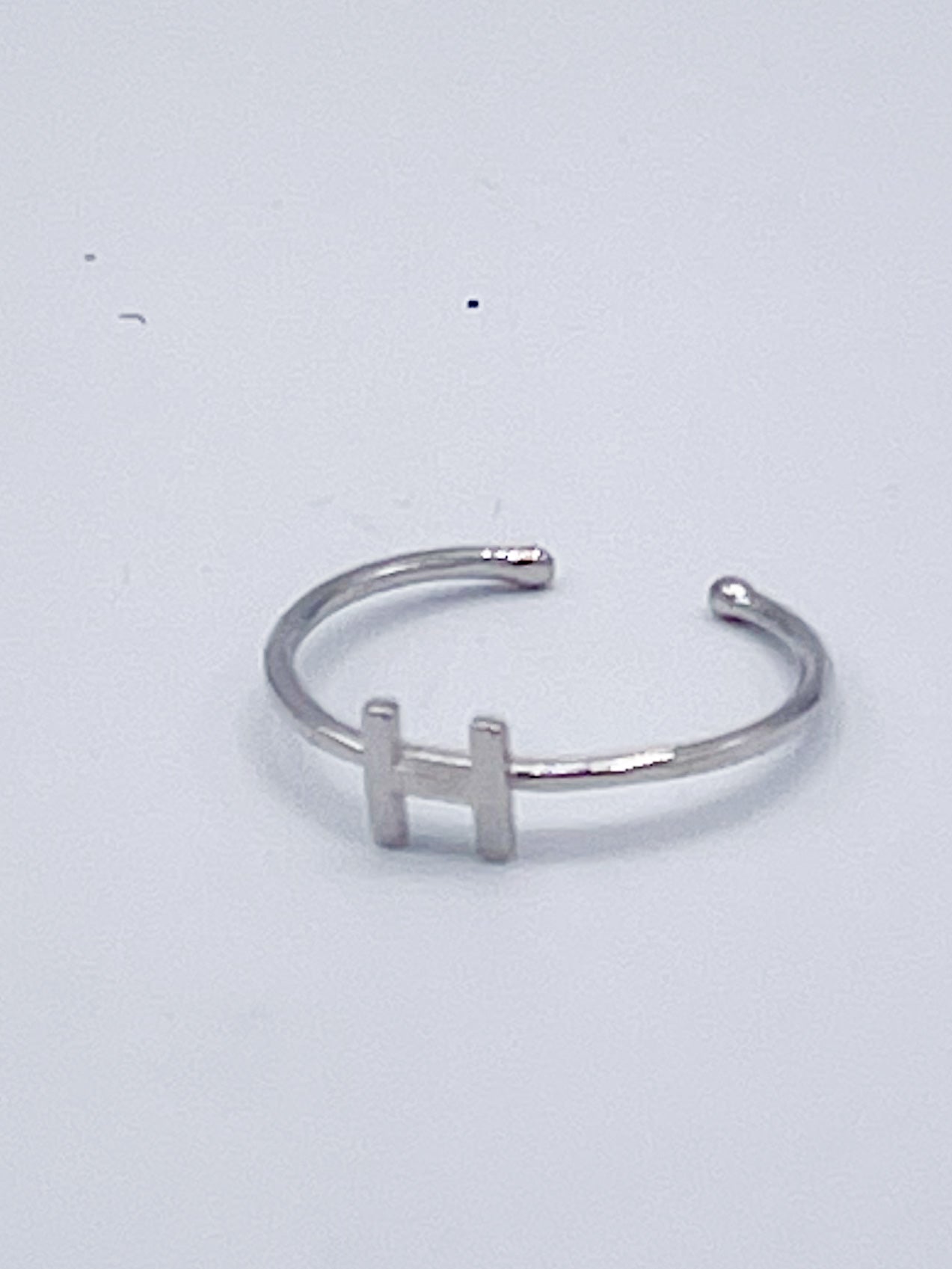 Dainty Initials Rings - Solid Sterling Silver
