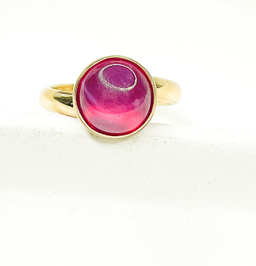 Red Star Diopside Ring - Alchemia & Sterling Silver