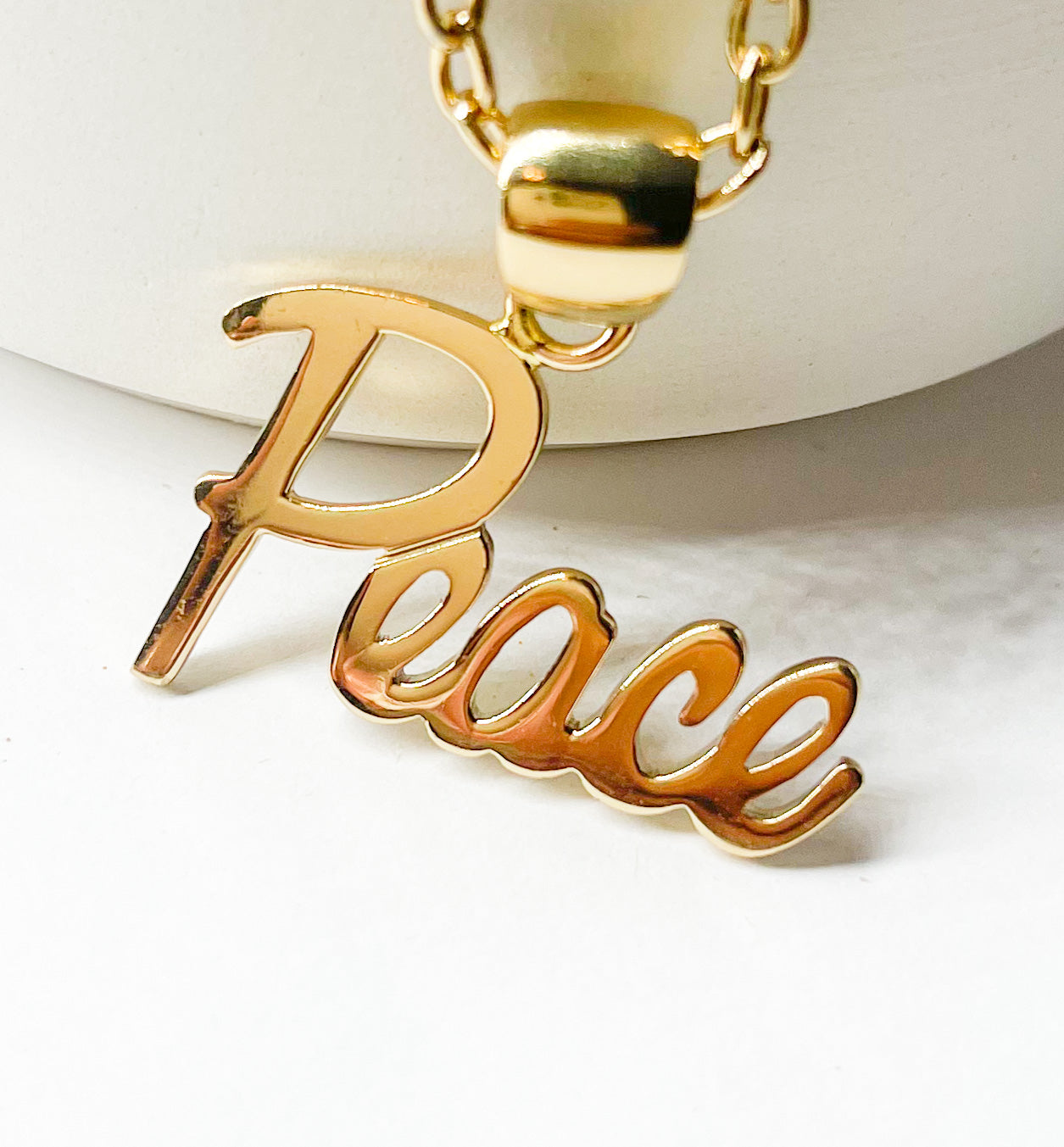 Peace Word Pendant - Alchemia