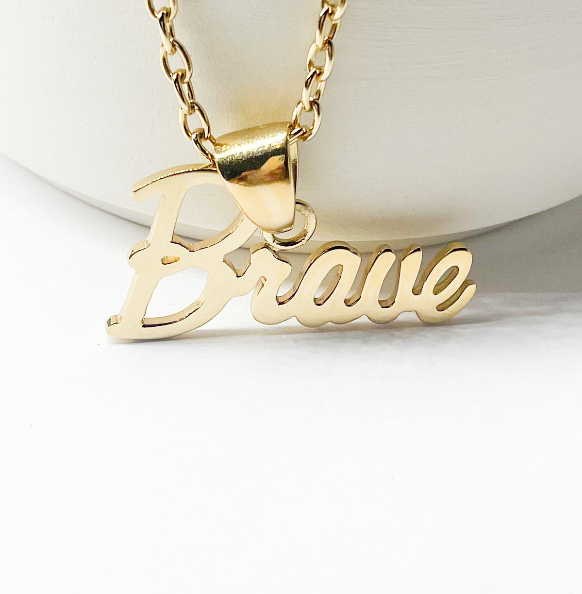 Brave Word Pendant - Alchemia