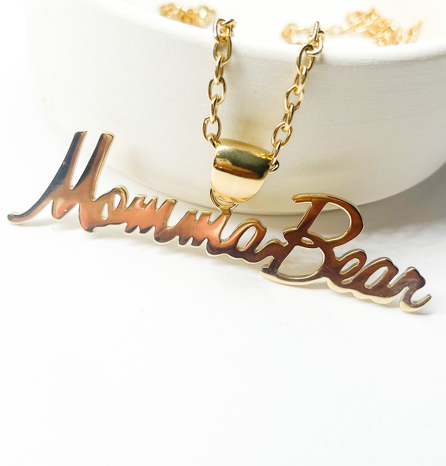 MommaBear Word Pendant - Alchemia