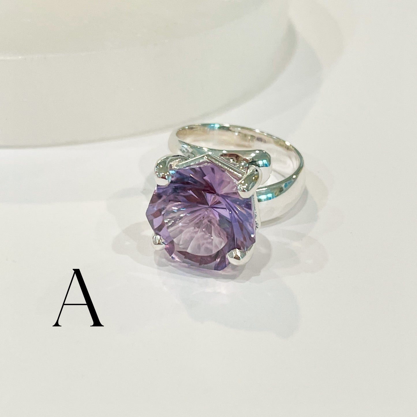 Rose De France Prong Rings - Solid Sterling Silver