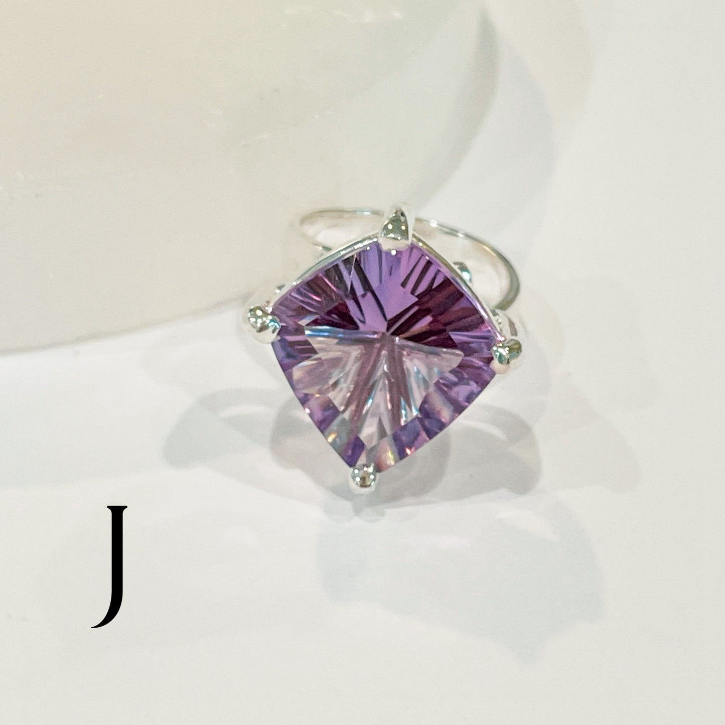 Rose De France Prong Rings - Solid Sterling Silver