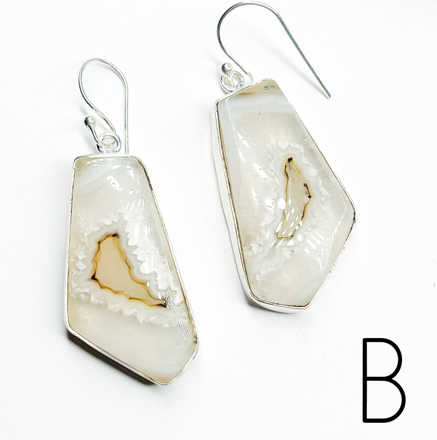 One of Kind Dangle Earrings - Solid Sterling Silver