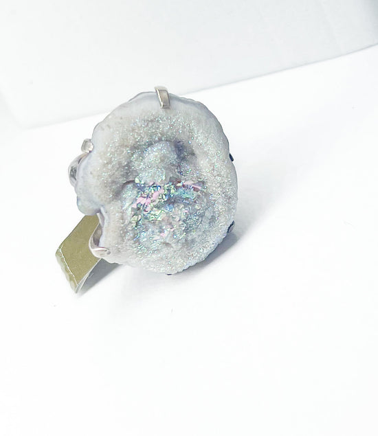 Gray Druzy Ring - Size 8 - Starborn