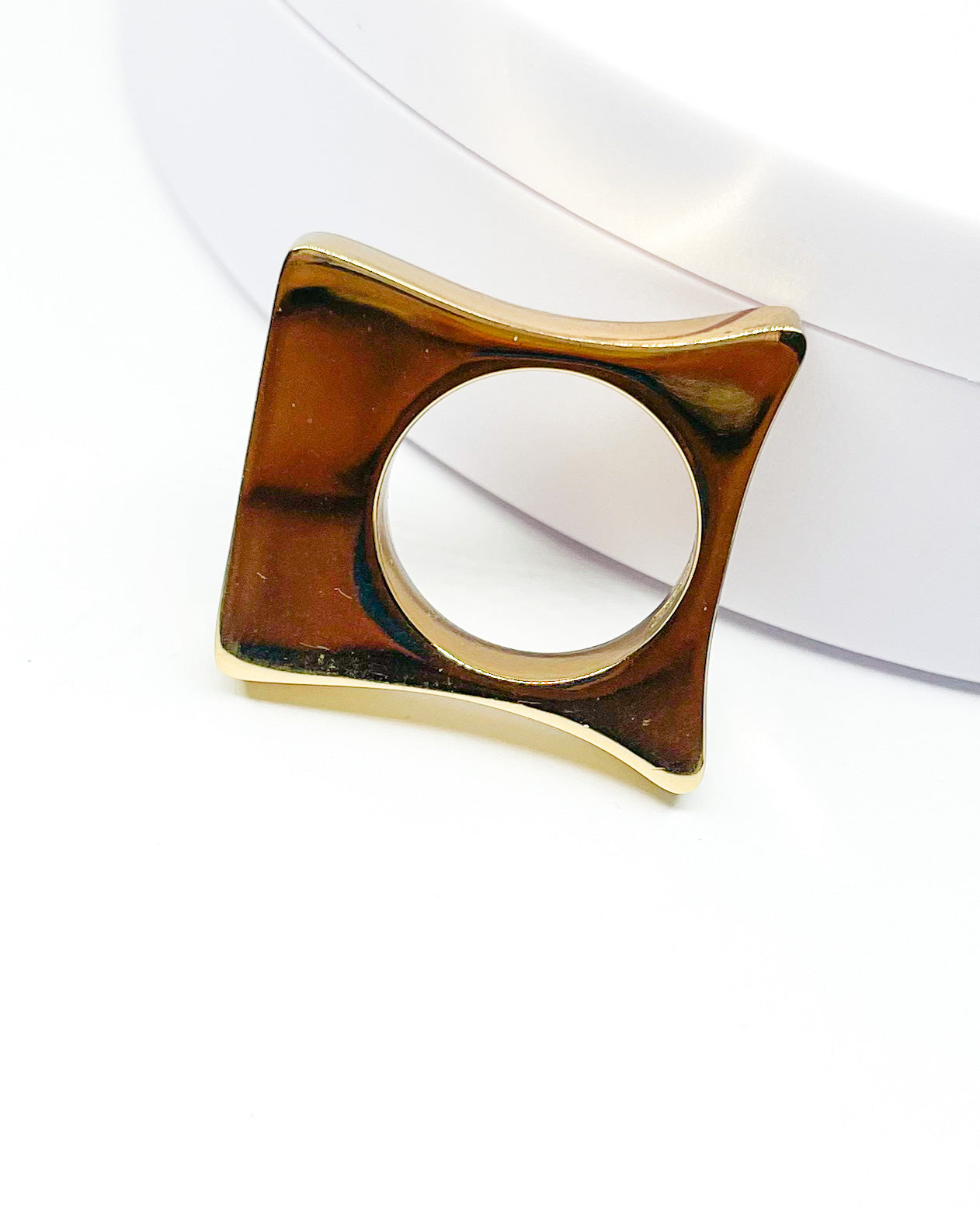 Concave Thick Ring - Size 8.5 - Alchemia