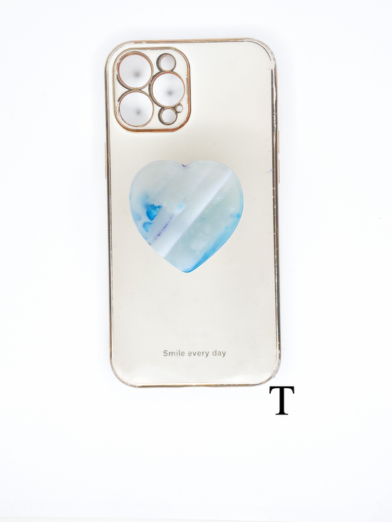 Blue Heart Phone Stone