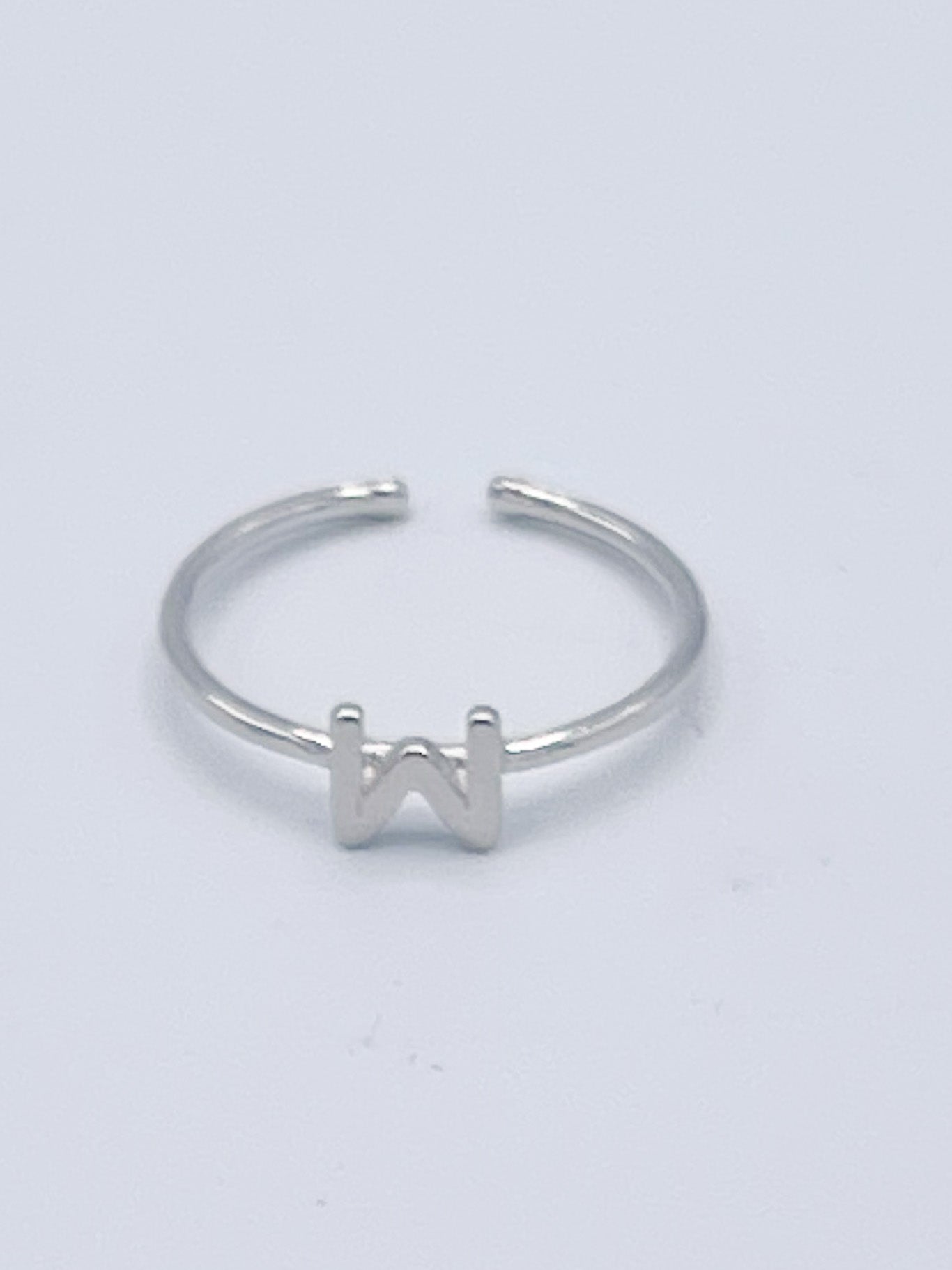 Dainty Initials Rings - Solid Sterling Silver