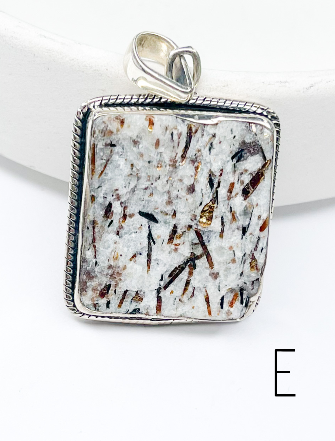 Astrophyllite Pendant - Solid Sterling Silver