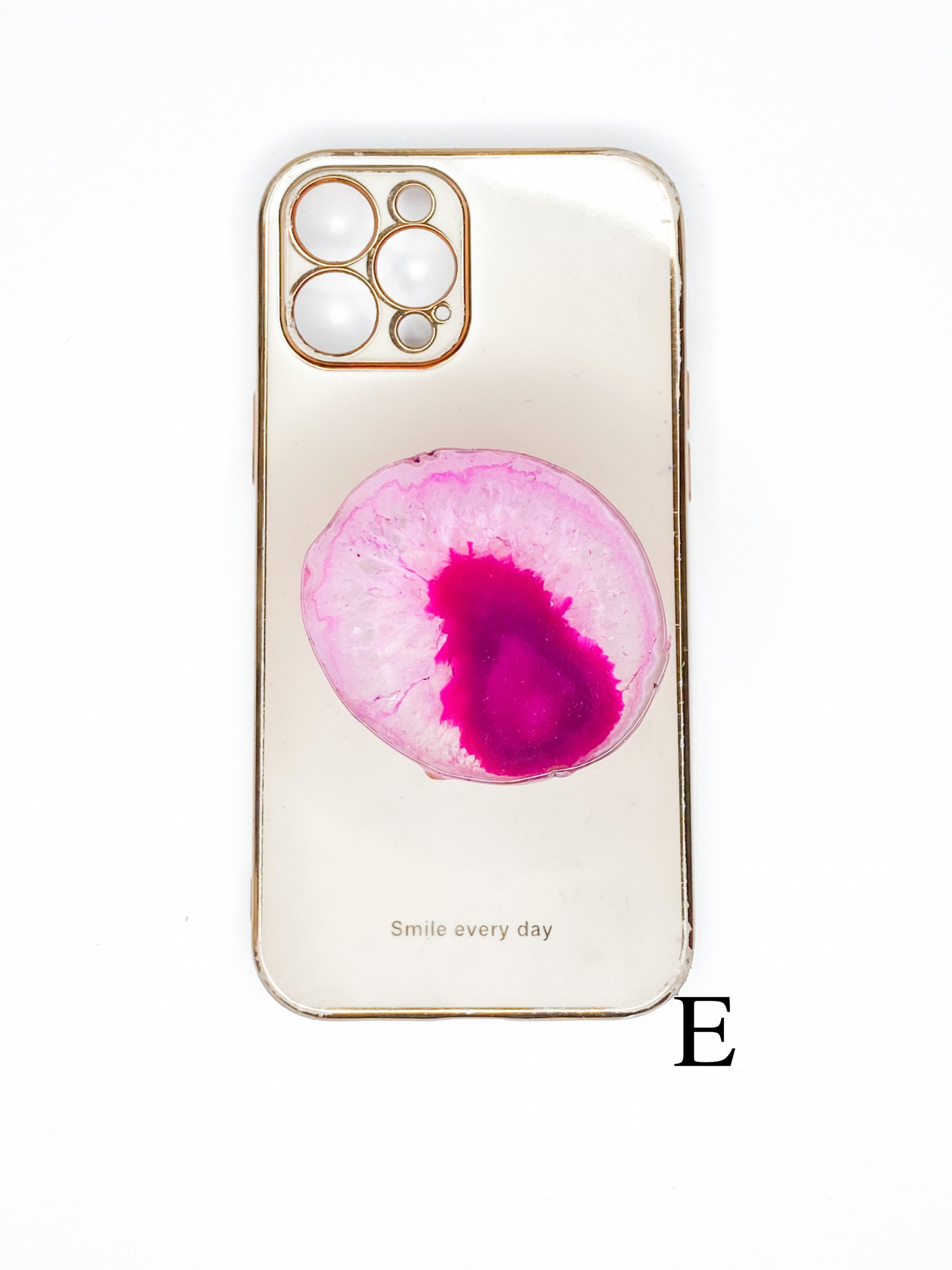 Load image into Gallery viewer, Pink Natural Raw Agate Phone Stone
