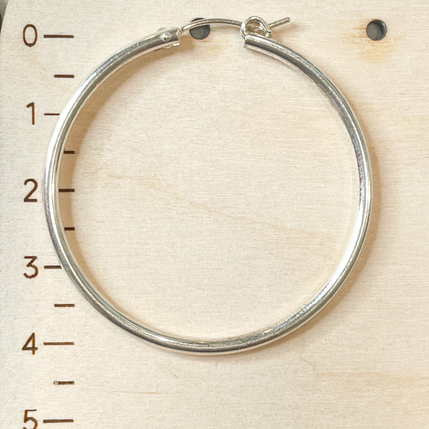 Hollow Tube Hoops - Solid Sterling Silver