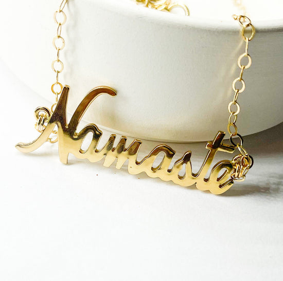 Namaste Word Necklace - Alchemia