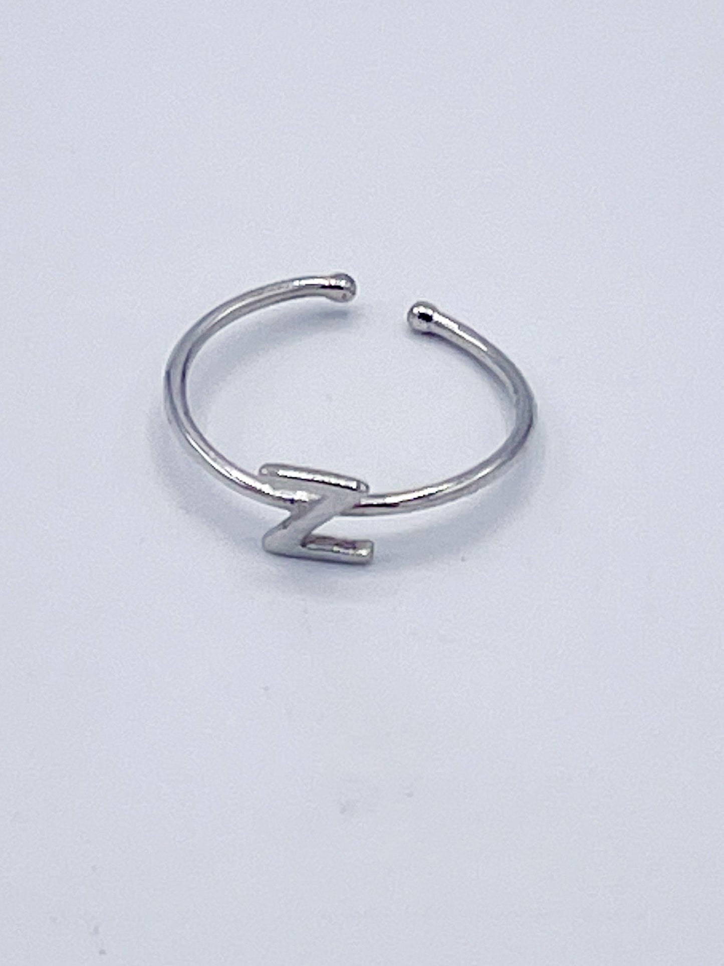Dainty Initials Rings - Solid Sterling Silver