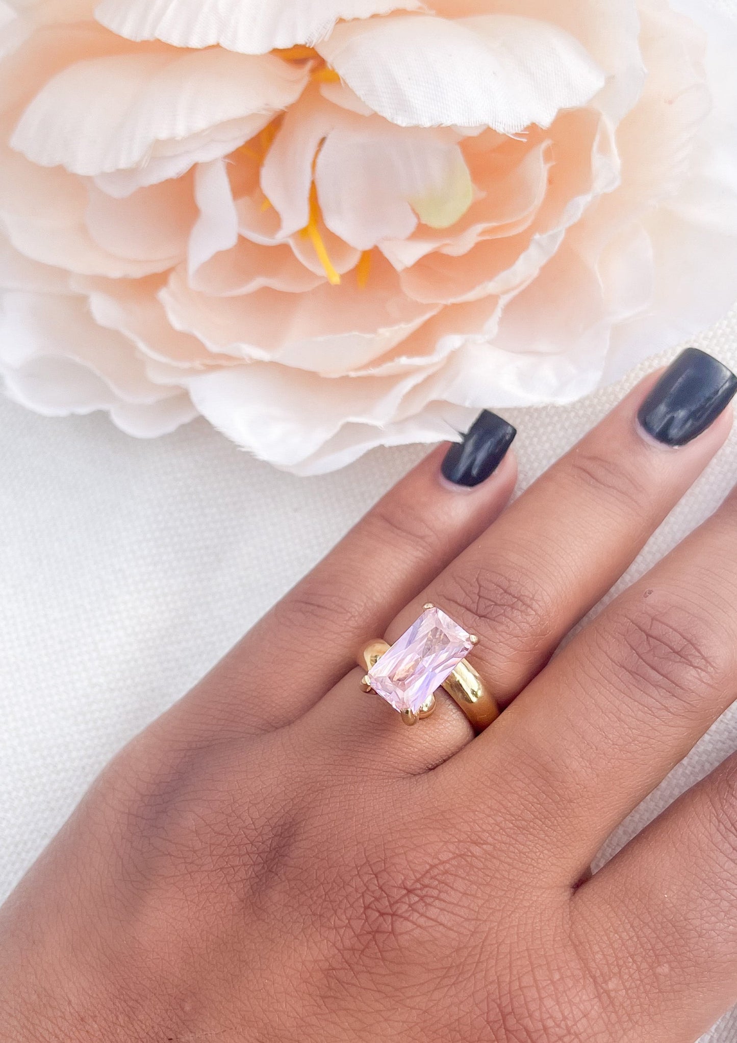 Pink CZ Ring - Alchemia