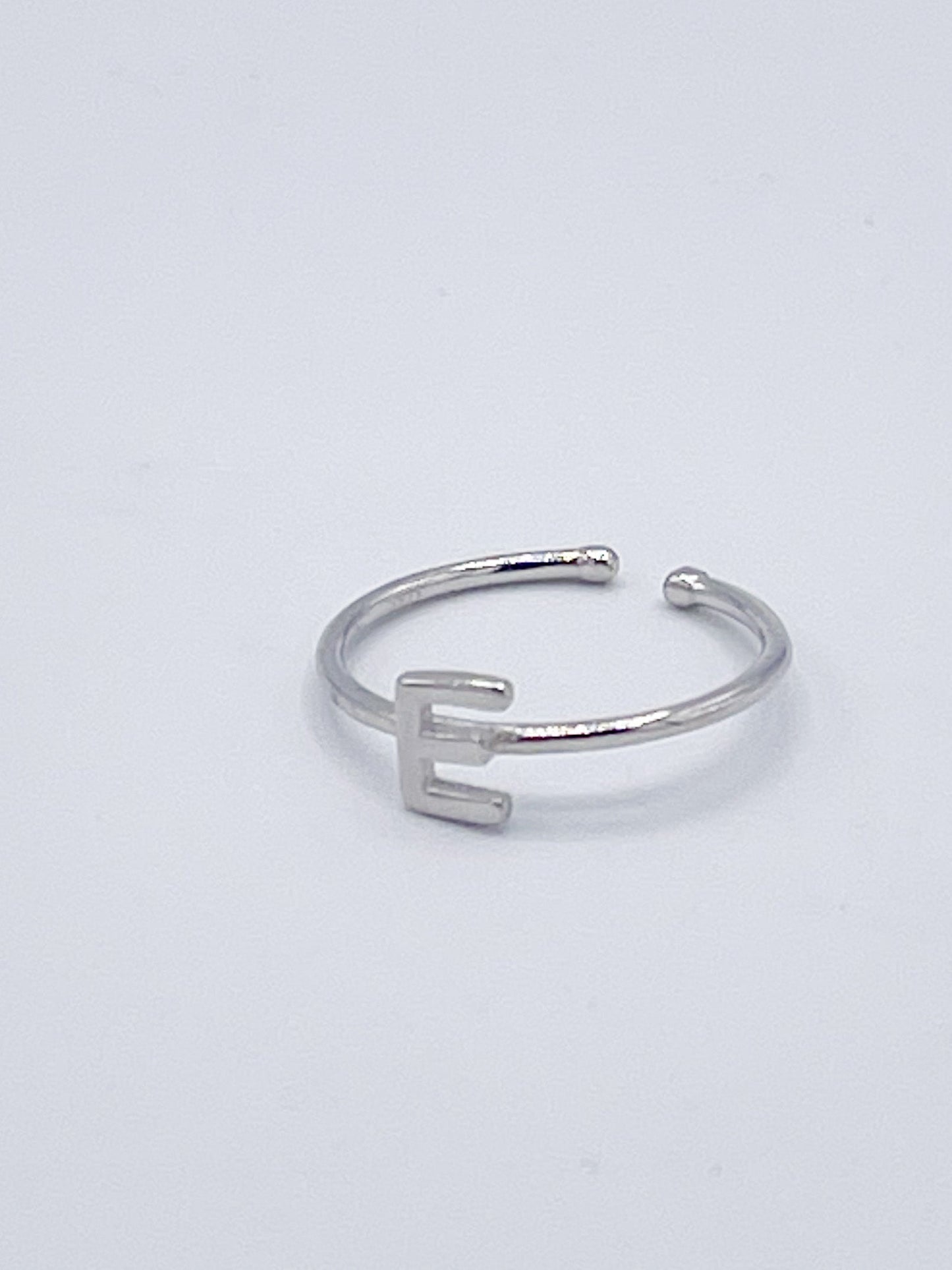 Dainty Initials Rings - Solid Sterling Silver