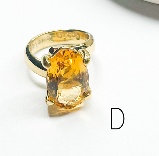 Load image into Gallery viewer, Citrine Prong Ring - Alchemia
