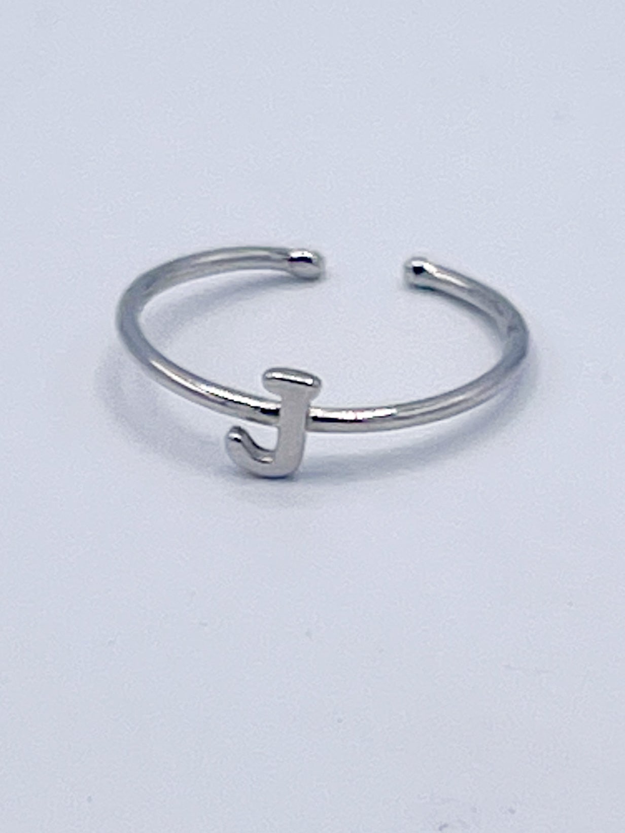Dainty Initials Rings - Solid Sterling Silver