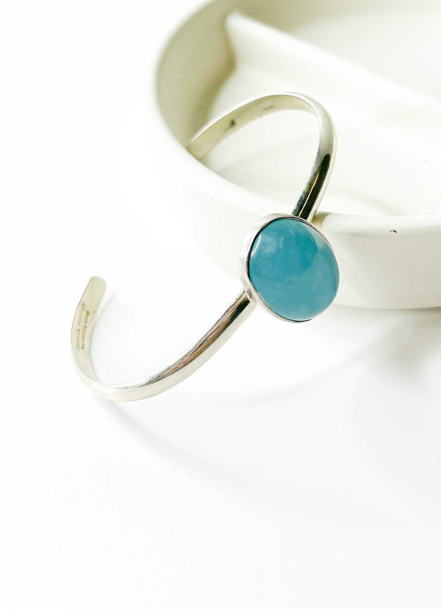 Calcite Mini Cuff-Solid Sterling Silver