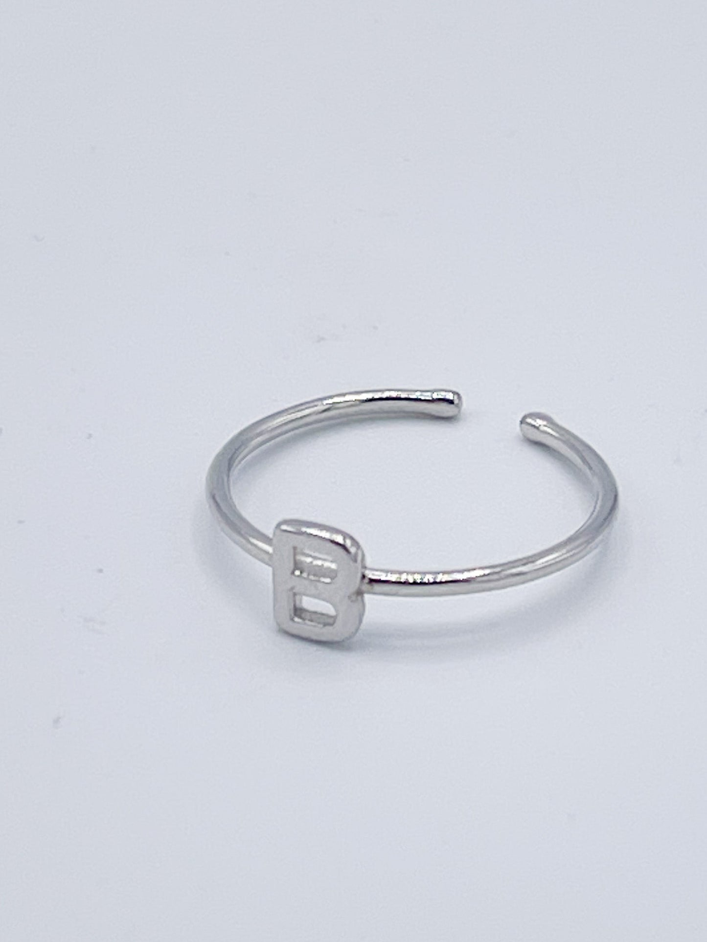 Dainty Initials Rings - Solid Sterling Silver