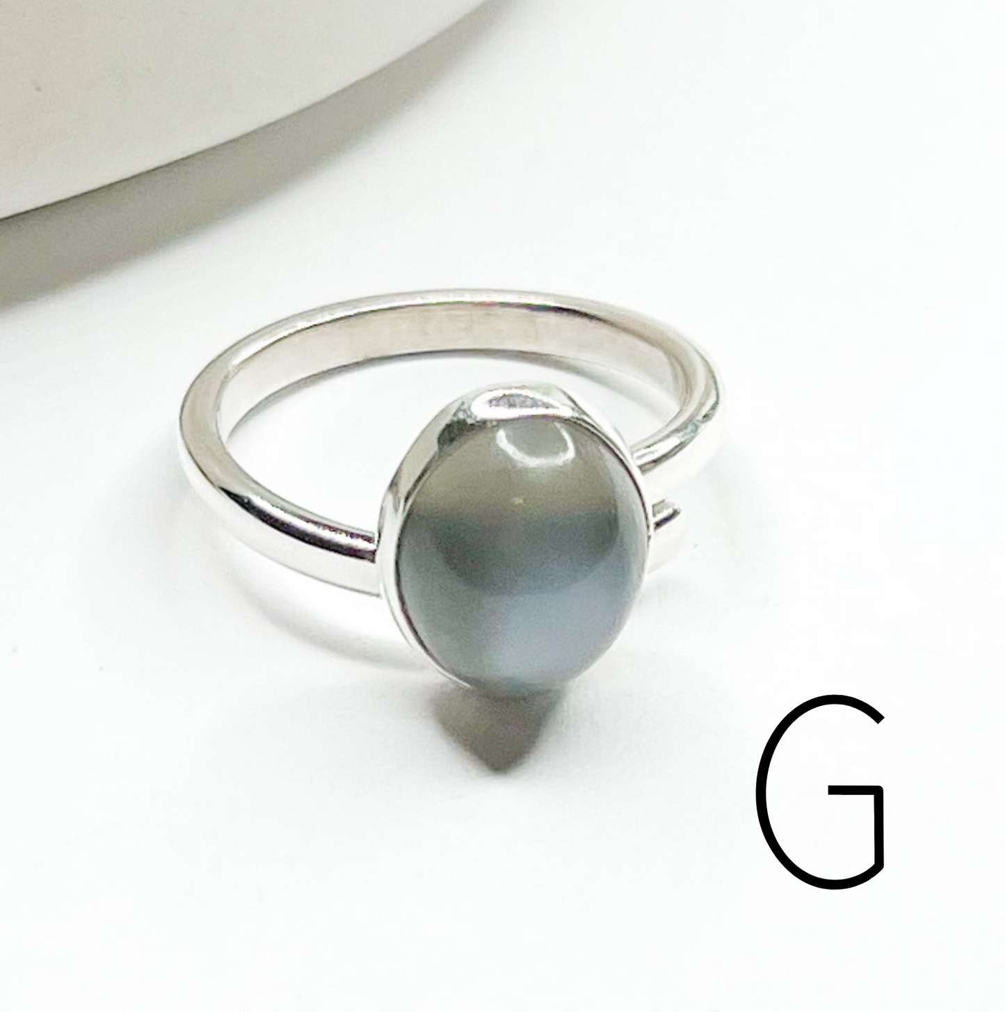 Natural Stones Mixed Rings - Solid Sterling Silver